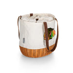 Chicago Blackhawks - Coronado Canvas and Willow Basket Tote