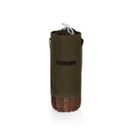 Stanford Cardinal - Malbec Insulated Canvas and Willow Wine Bottle Basket