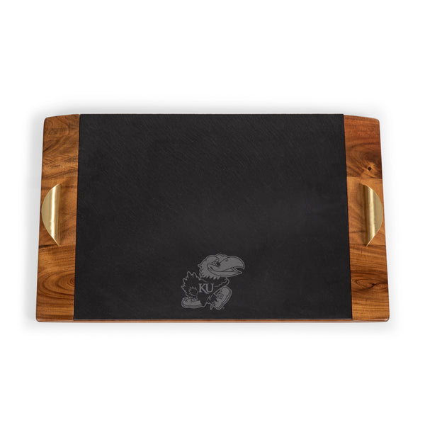 Kansas Jayhawks - Covina Acacia and Slate Serving Tray