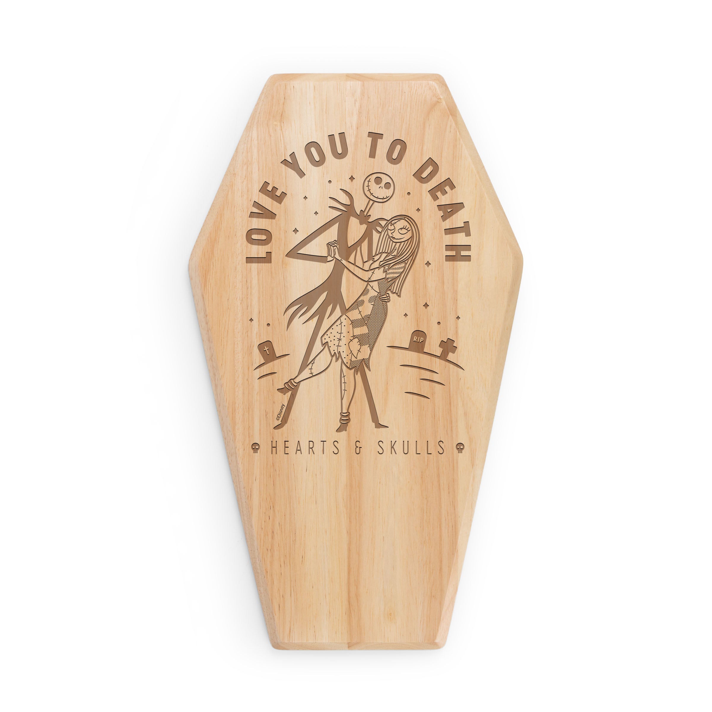 Nightmare Before Christmas Jack & Sally - Coffin Serving Board