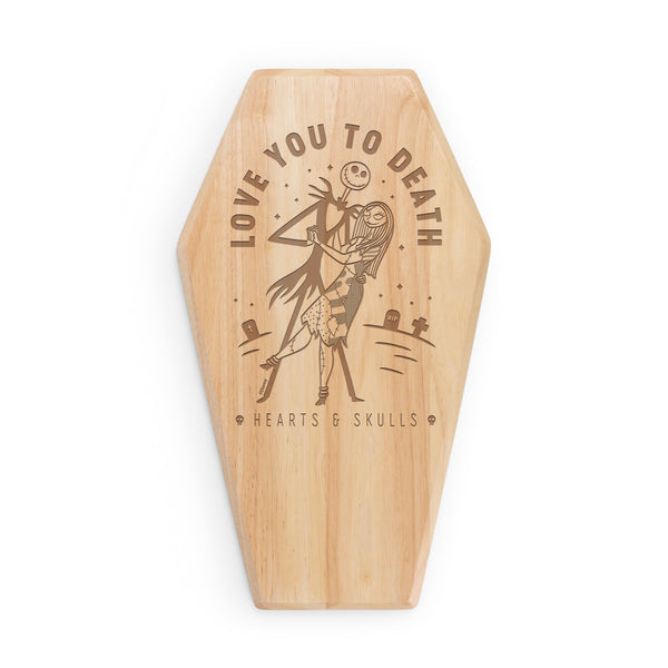 Nightmare Before Christmas Jack & Sally - Coffin Serving Board