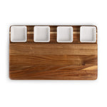 Picada - Acacia Tapas Board with Ceramic Bowls