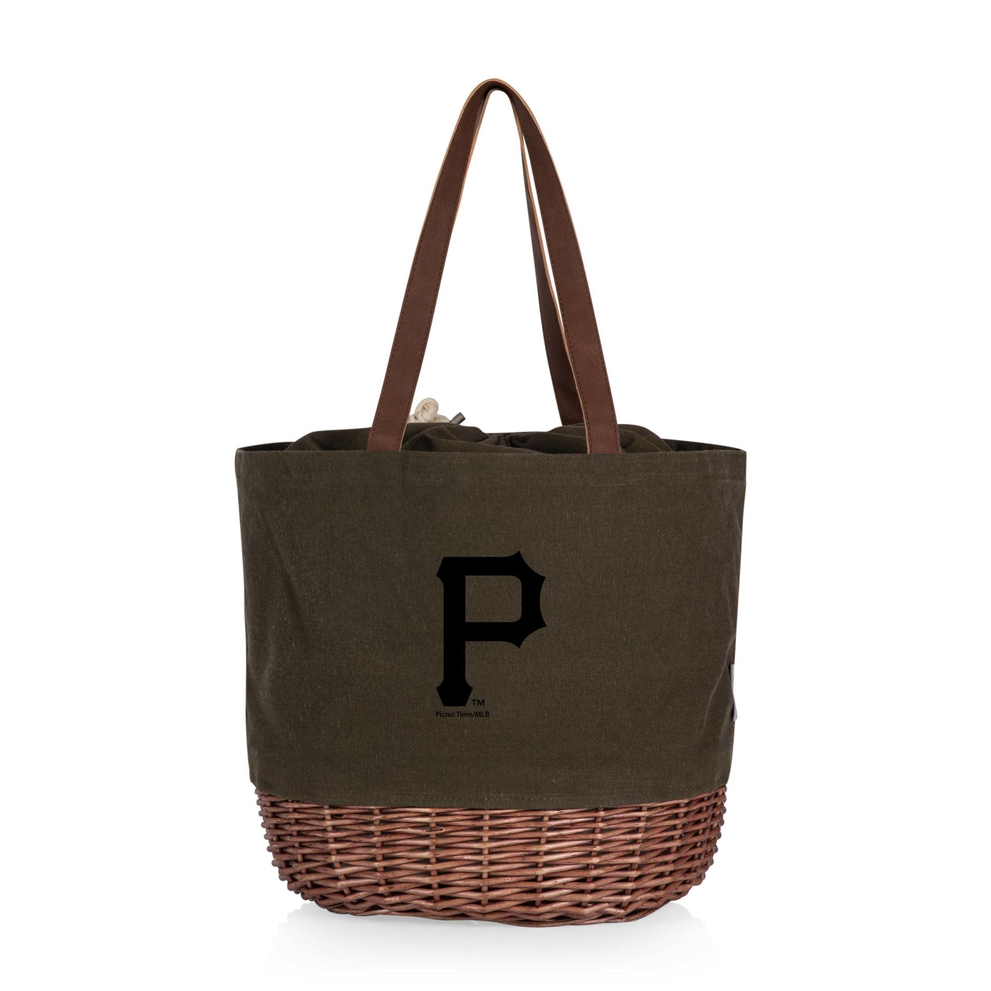 Pittsburgh Pirates - Coronado Canvas and Willow Basket Tote