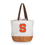 Syracuse Orange - Coronado Canvas and Willow Basket Tote