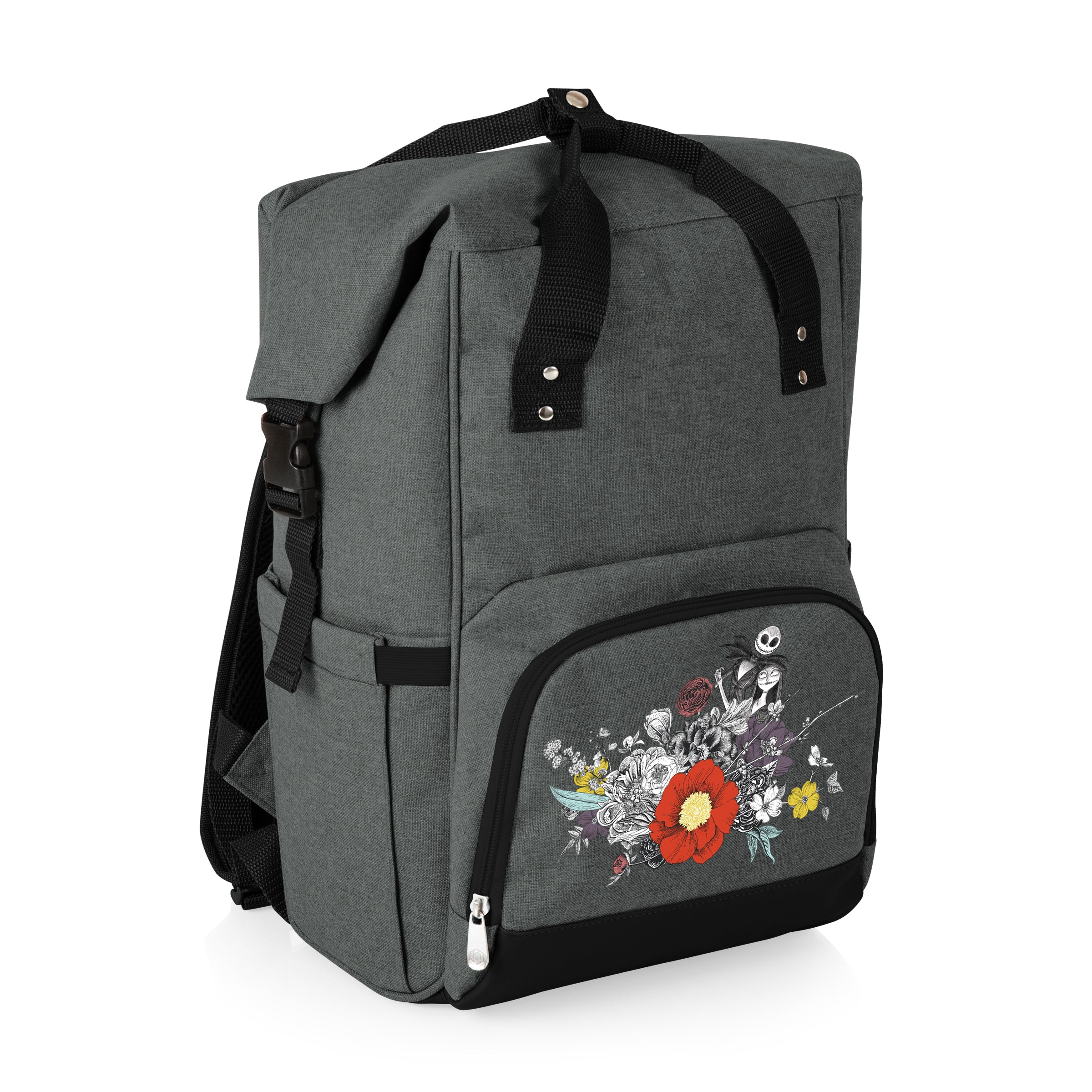 Nightmare Before Christmas Jack & Sally - On The Go Roll-Top Backpack Cooler
