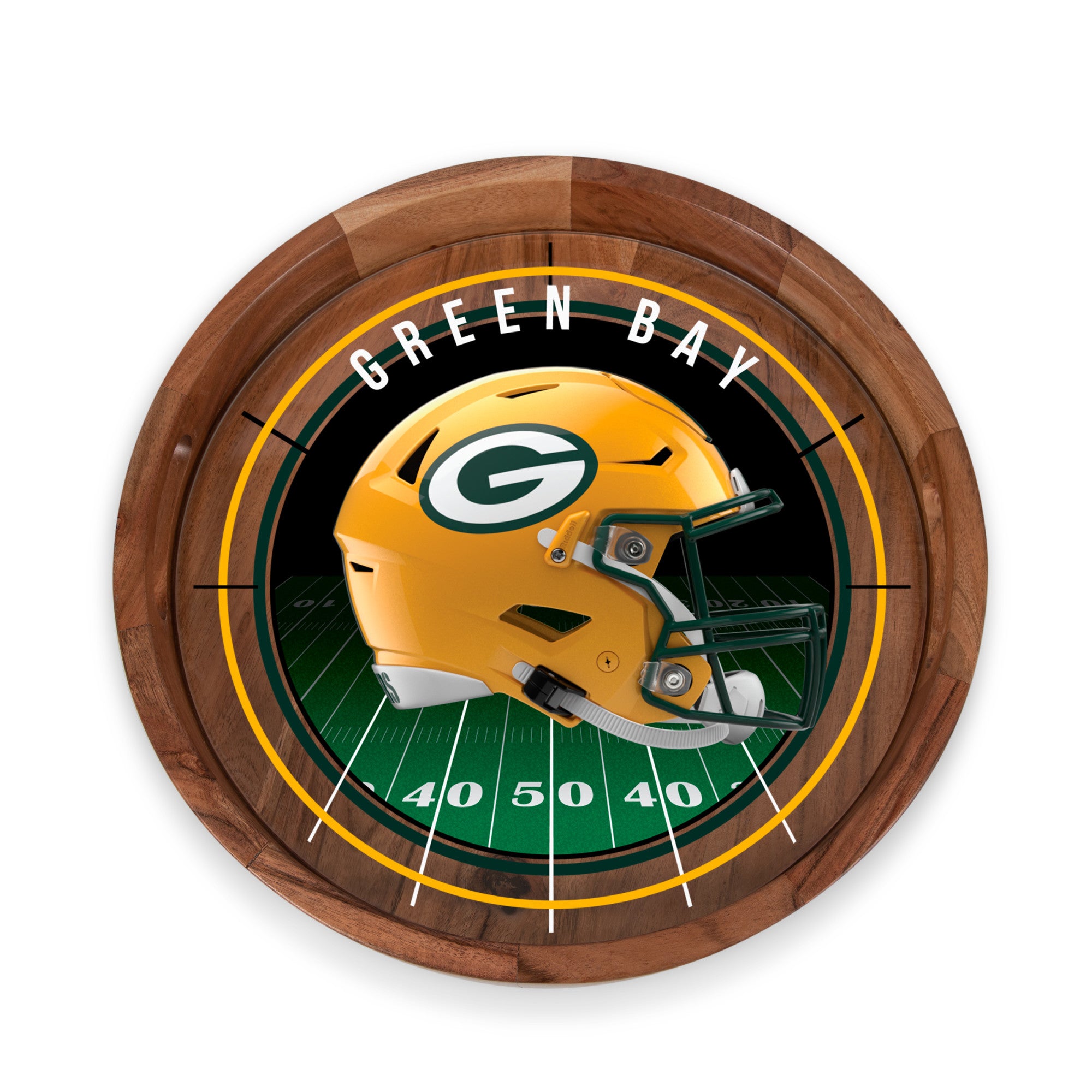 Green Bay Packers - Barista Serving Tray with Glass Insert