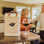 Minnesota Wild - Pinot Jute 2 Bottle Insulated Wine Bag