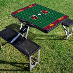 Washington Commanders Football Field - Picnic Table Portable Folding Table with Seats
