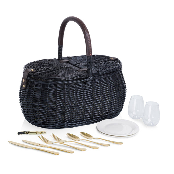 Evening Picnic Basket with Service for Two