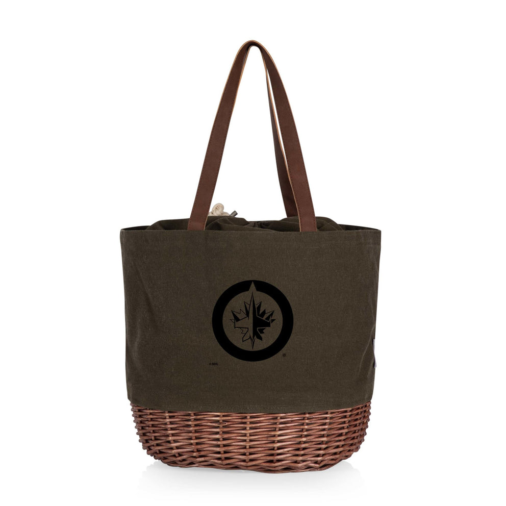 Winnipeg Jets - Coronado Canvas and Willow Basket Tote