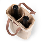 New York Rangers - Pinot Jute 2 Bottle Insulated Wine Bag