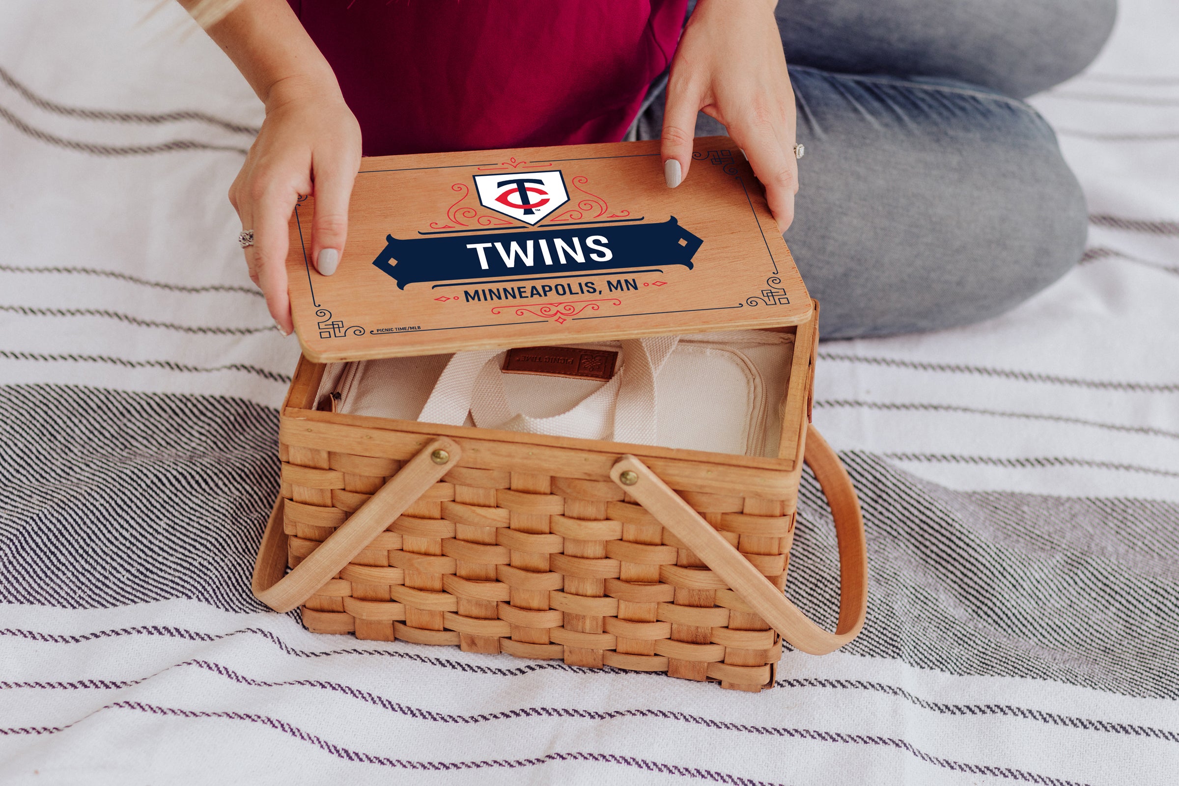 Minnesota Twins - Poppy Personal Picnic Basket