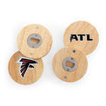 Atlanta Falcons - Coasters with Bottle Openers Set of 4