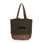 New York Jets - Coronado Canvas and Willow Basket Tote