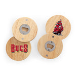 Tampa Bay Buccaneers - Coasters with Bottle Openers Set of 4
