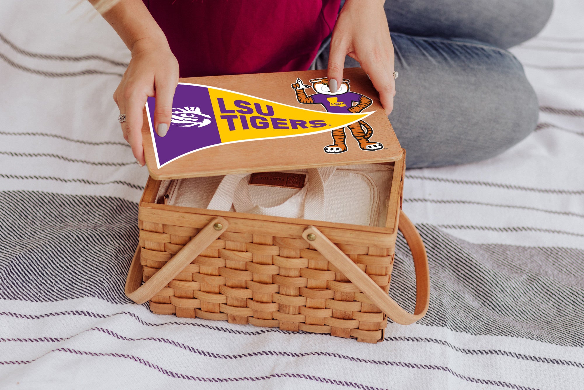 LSU Tigers - Poppy Personal Picnic Basket