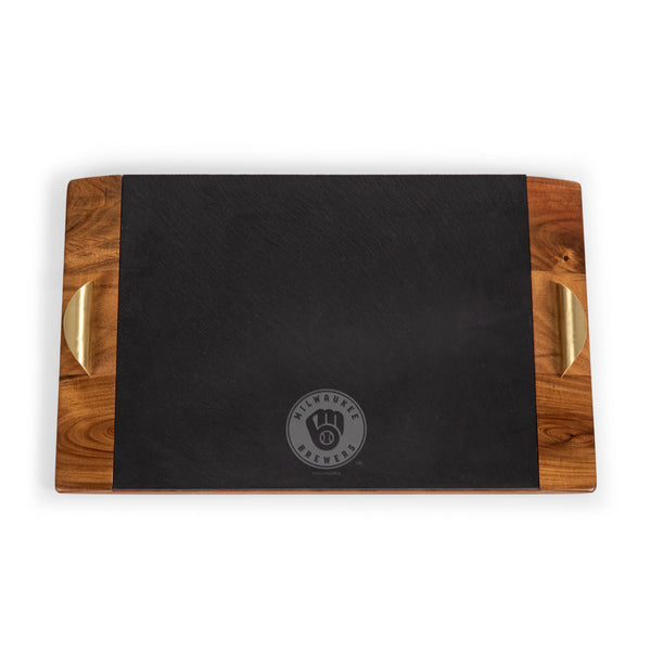 Milwaukee Brewers - Covina Acacia and Slate Serving Tray