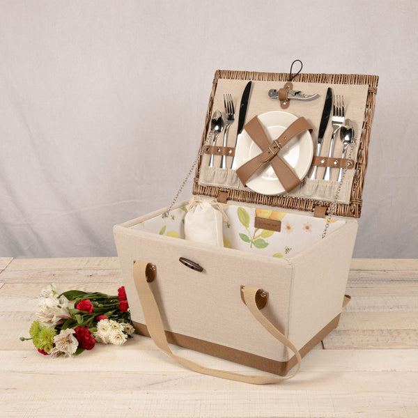 Lemongrove Picnic Basket for 2 - Bees & Lemons