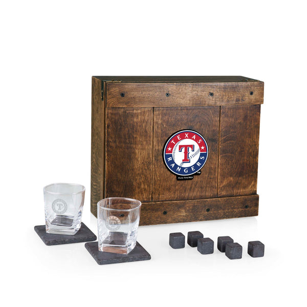 Texas Rangers - Whiskey Box Gift Set