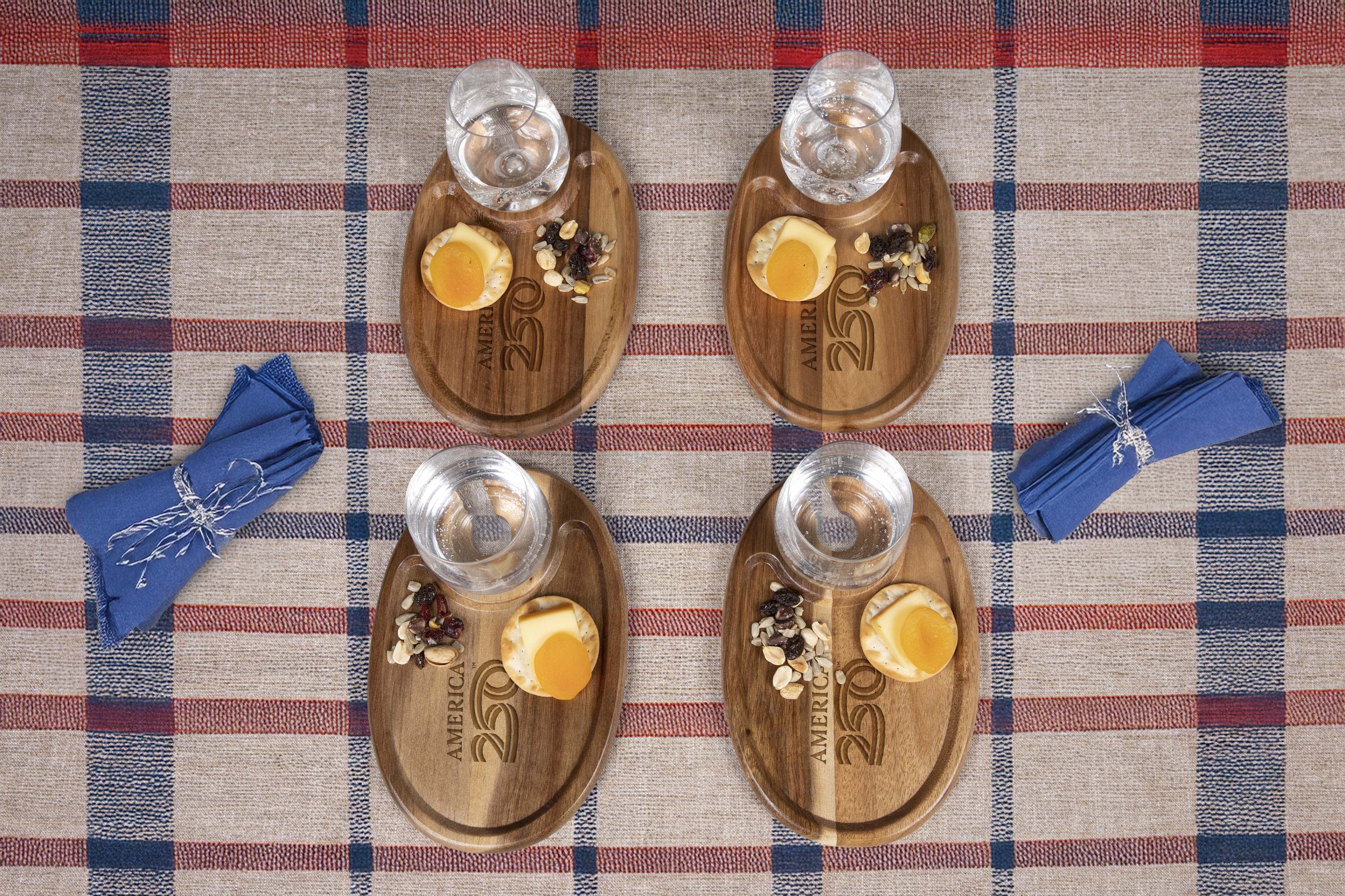 America250 America 250 - Wine Appetizer Plate Set Of 4