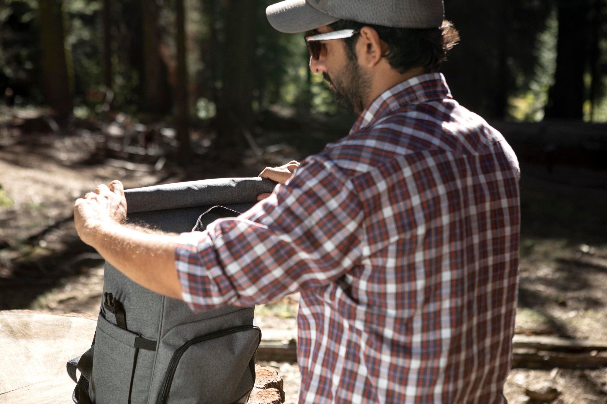 Seattle Kraken - On The Go Roll-Top Backpack Cooler