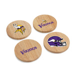 Minnesota Vikings - Coasters with Bottle Openers Set of 4