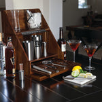 New York Giants - Madison Acacia Tabletop Bar Set