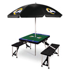 Los Angeles Rams - Picnic Table Portable Folding Table with Seats and Umbrella