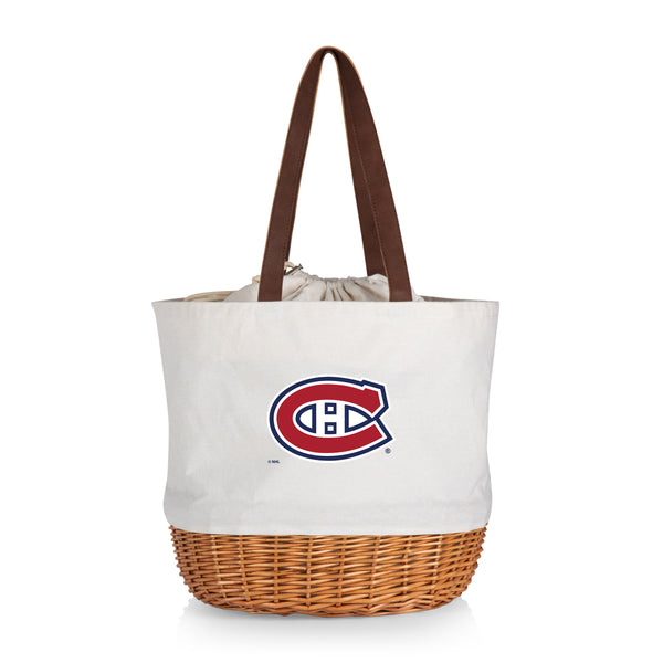 Montreal Canadiens - Coronado Canvas and Willow Basket Tote