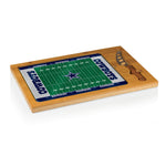 Dallas Cowboys Football Field - Icon Glass Top Cutting Board & Knife Set