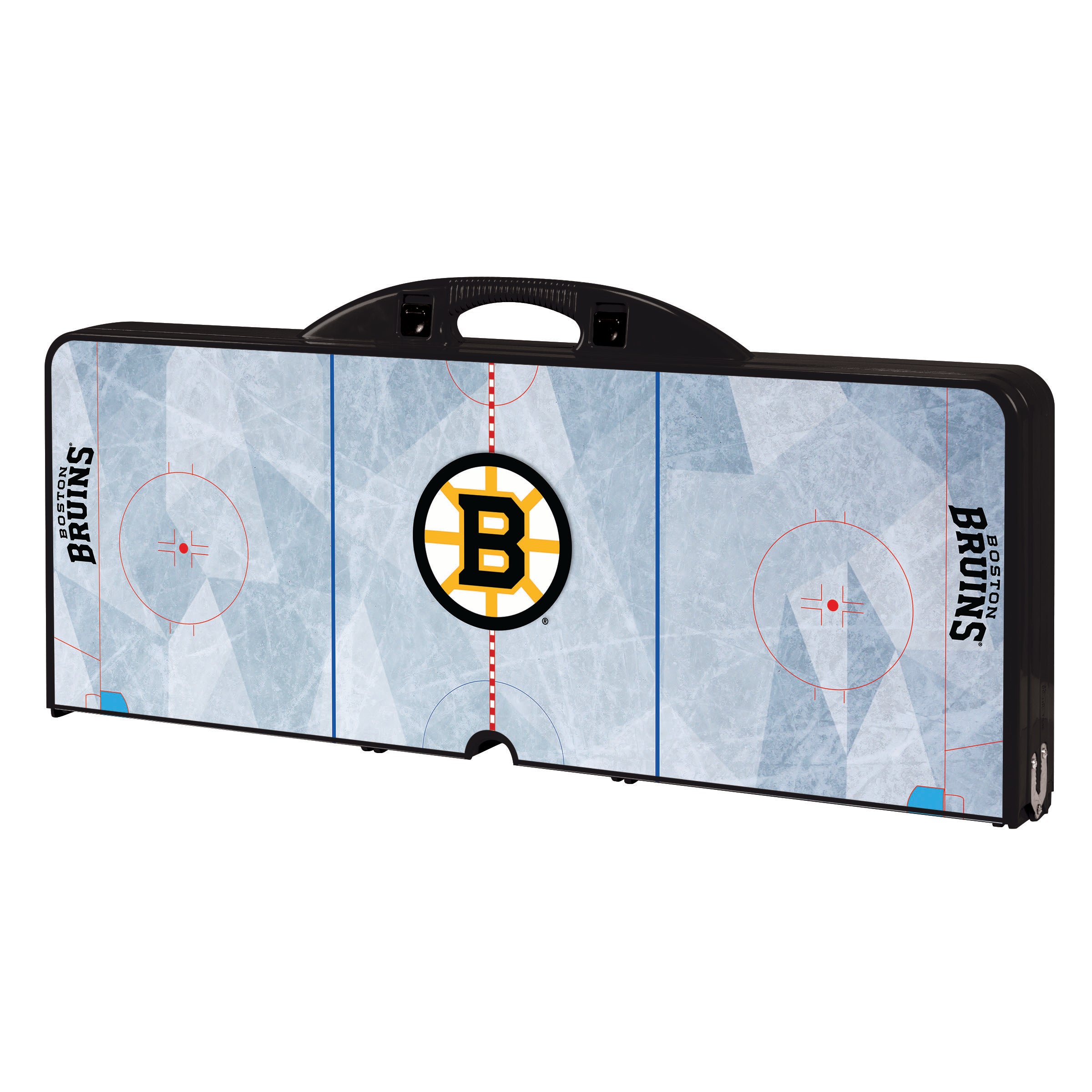 Boston Bruins Hockey Rink - Picnic Table Portable Folding Table with Seats