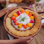 Isla Serving Platter with Marble Cheeseboard Insert