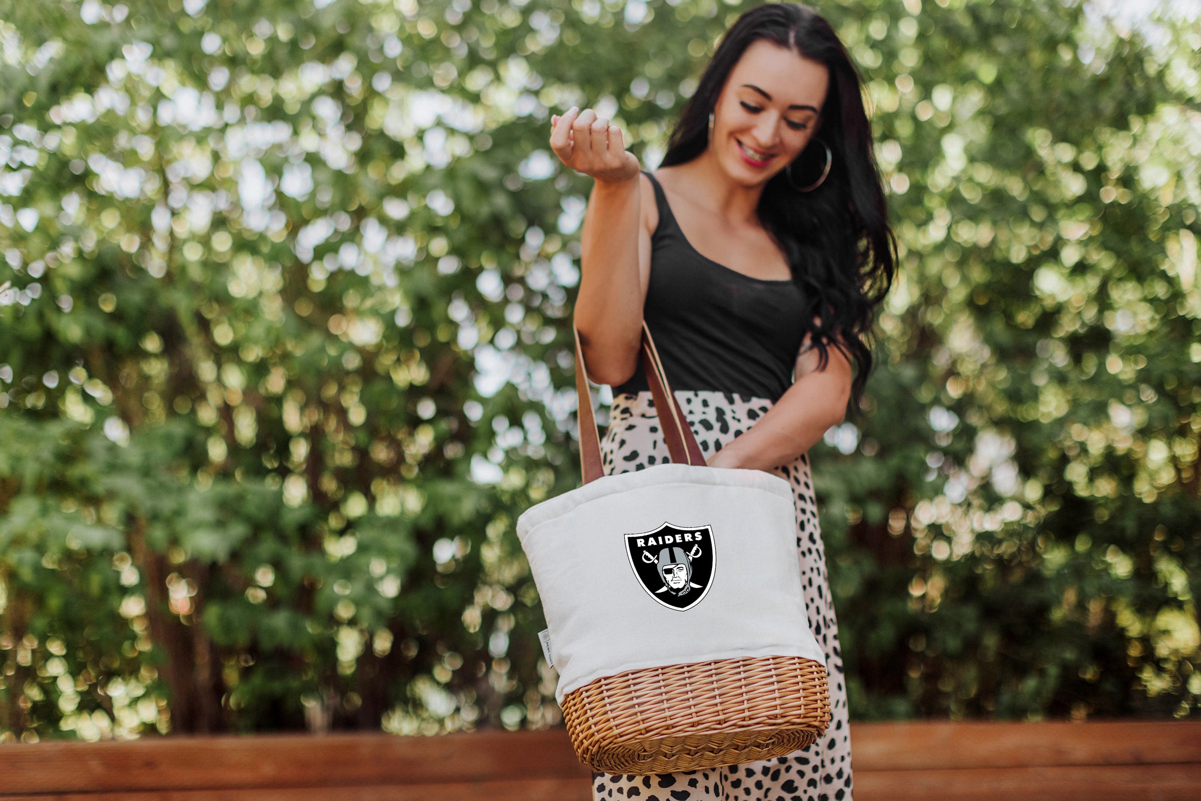 Las Vegas Raiders - Pico Willow and Canvas Lunch Basket