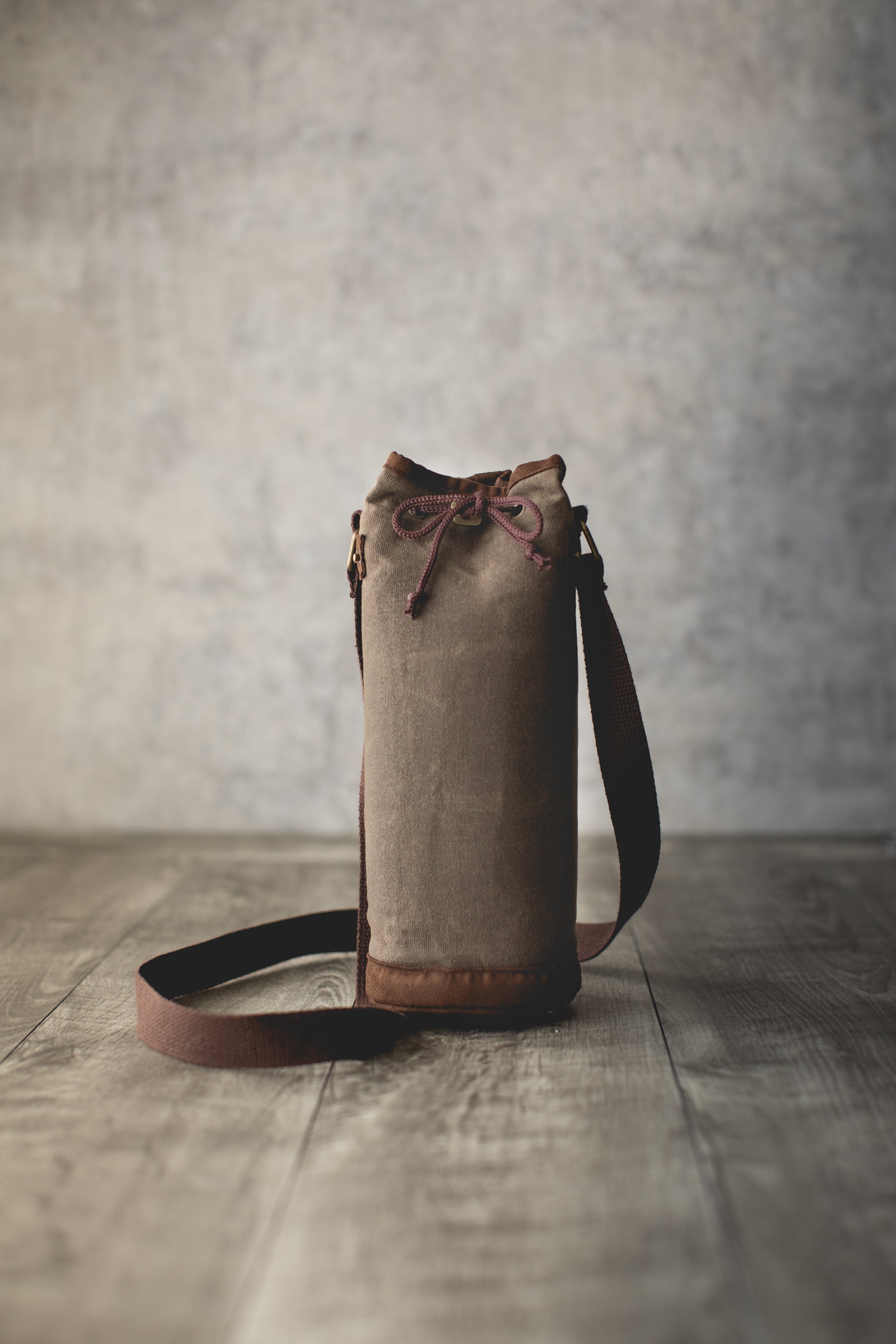 Waxed Canvas Wine Tote