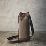 Waxed Canvas Wine Tote
