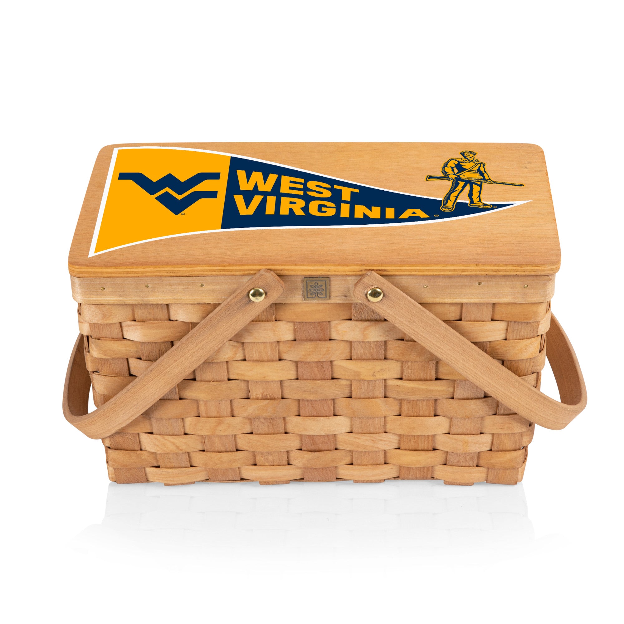 West Virginia Mountaineers - Poppy Personal Picnic Basket