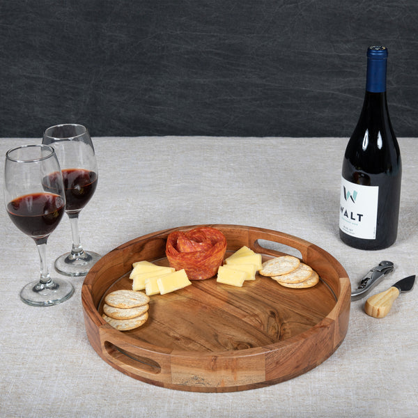Barista Serving Tray with Glass Insert