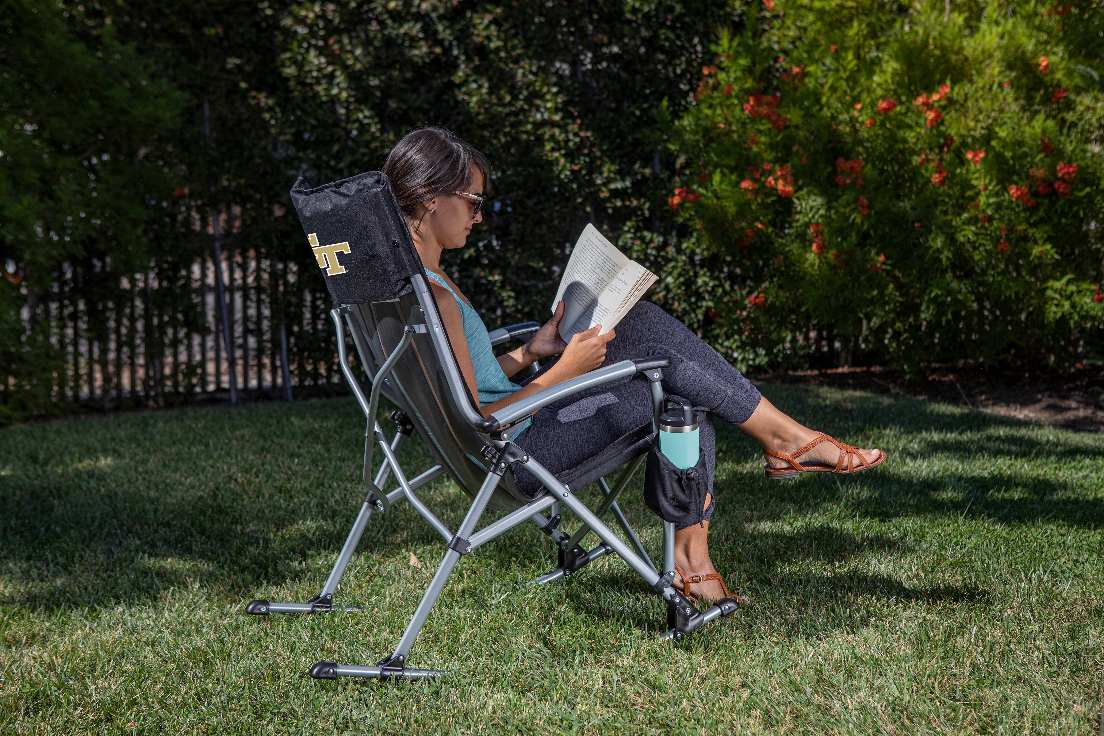 Georgia Tech Yellow Jackets - Outdoor Rocking Camp Chair