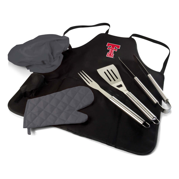 Texas Tech Red Raiders - BBQ Apron Tote Pro Grill Set