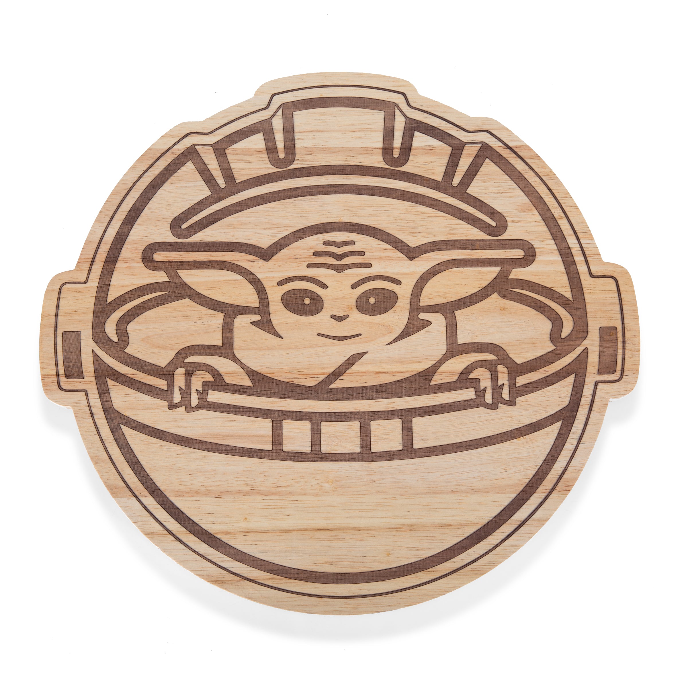 Mandalorian Grogu Buggy - 16" Serving Board
