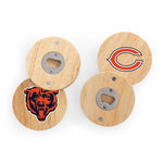 Chicago Bears - Coasters with Bottle Openers Set of 4