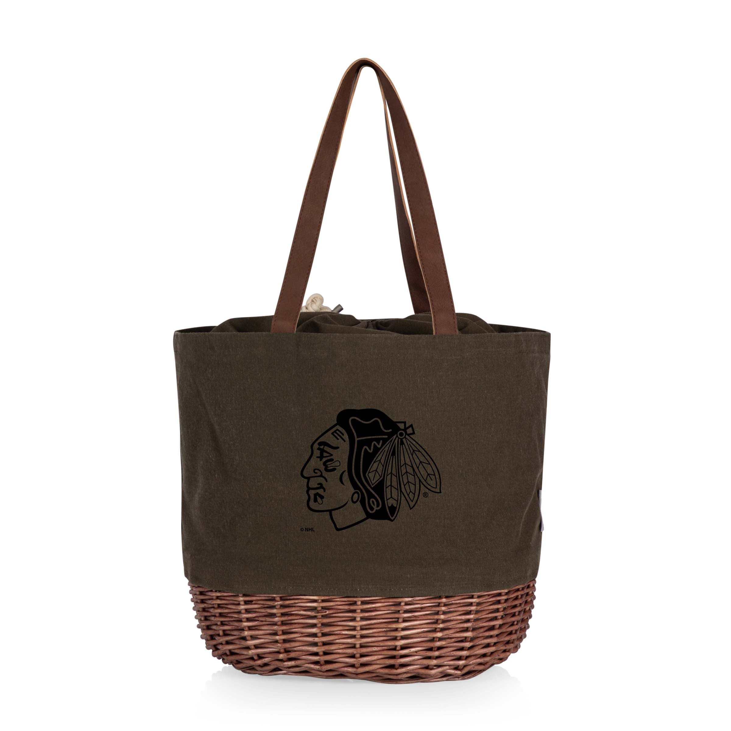 Coronado Canvas and Willow Basket Tote