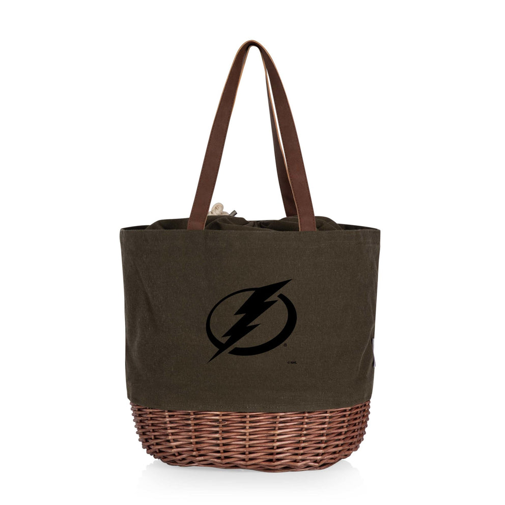 Tampa Bay Lightning - Coronado Canvas and Willow Basket Tote