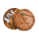 Houston Texans - Acacia Circo Cheese Cutting Board & Tools Set