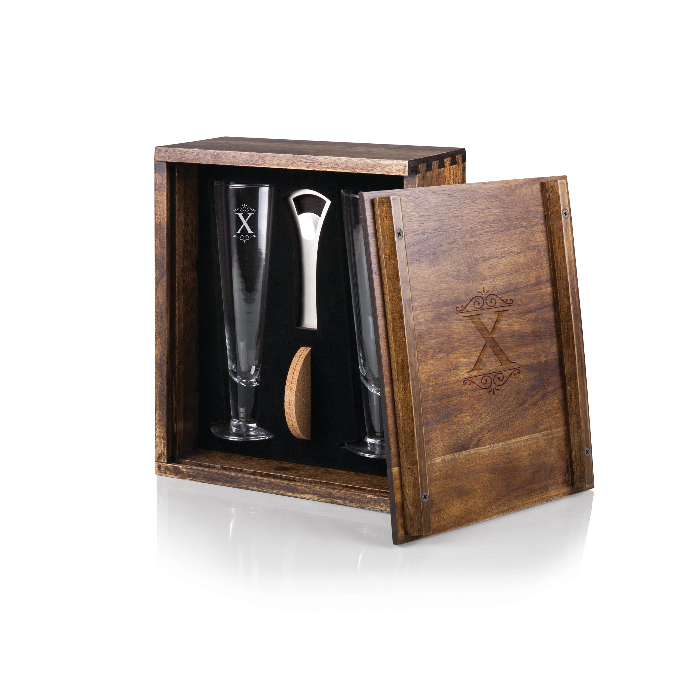 Monogram - Pilsner Beer Glass Gift Set