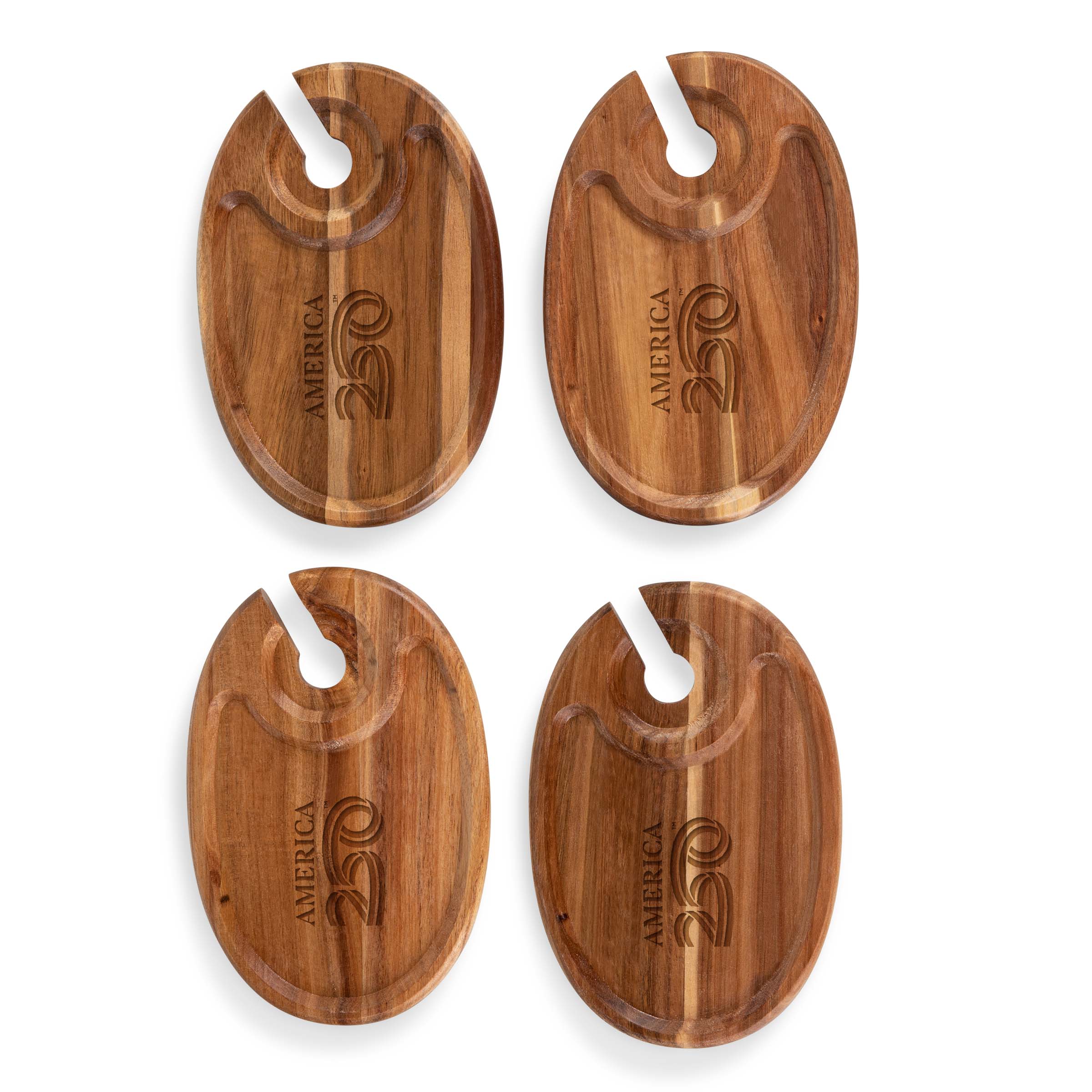 America250 America 250 - Wine Appetizer Plate Set Of 4