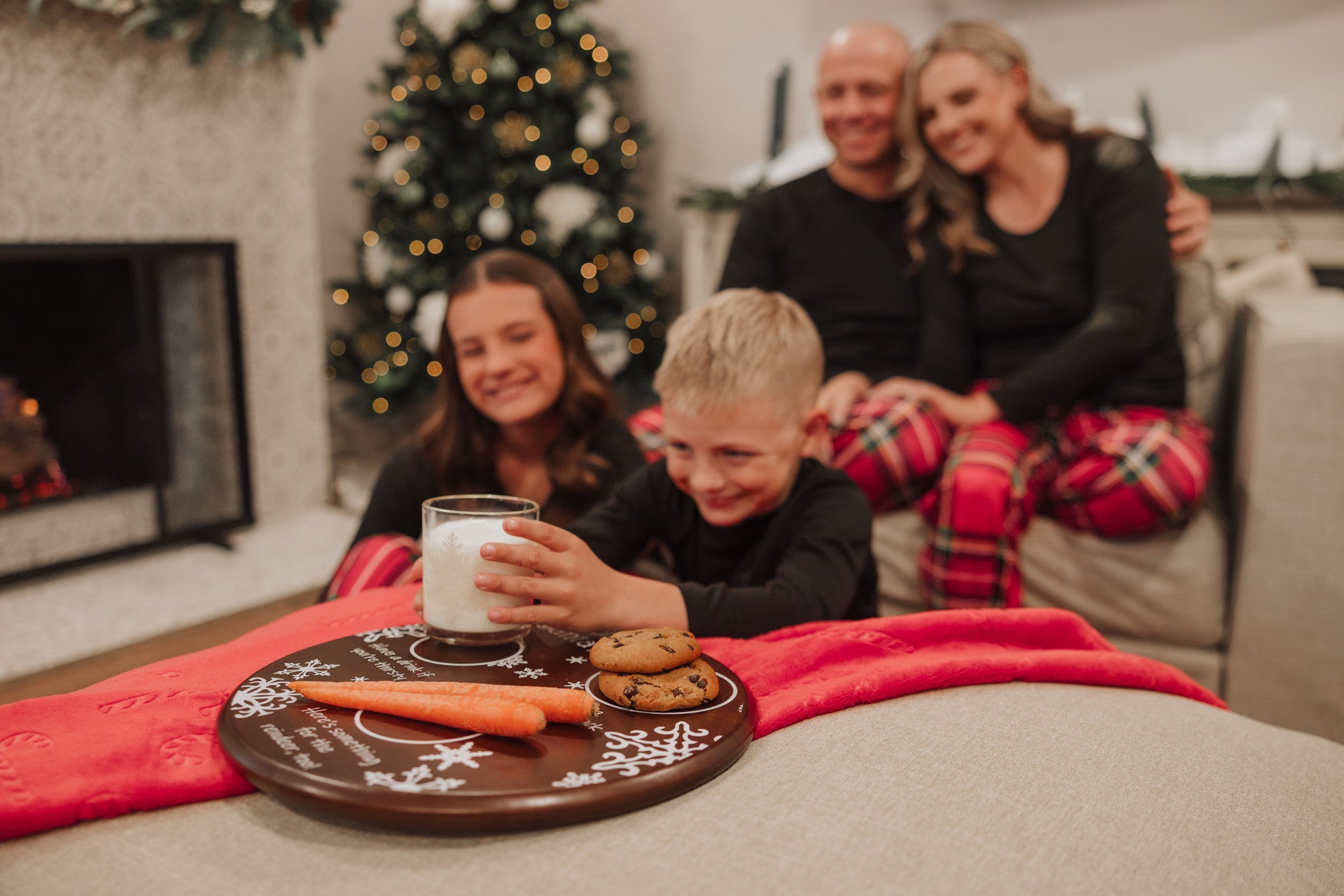 Dear Santa Round Tray