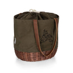Coronado Canvas and Willow Basket Tote