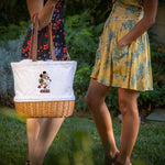 San Francisco 49ers Mickey Mouse - Coronado Canvas and Willow Basket Tote