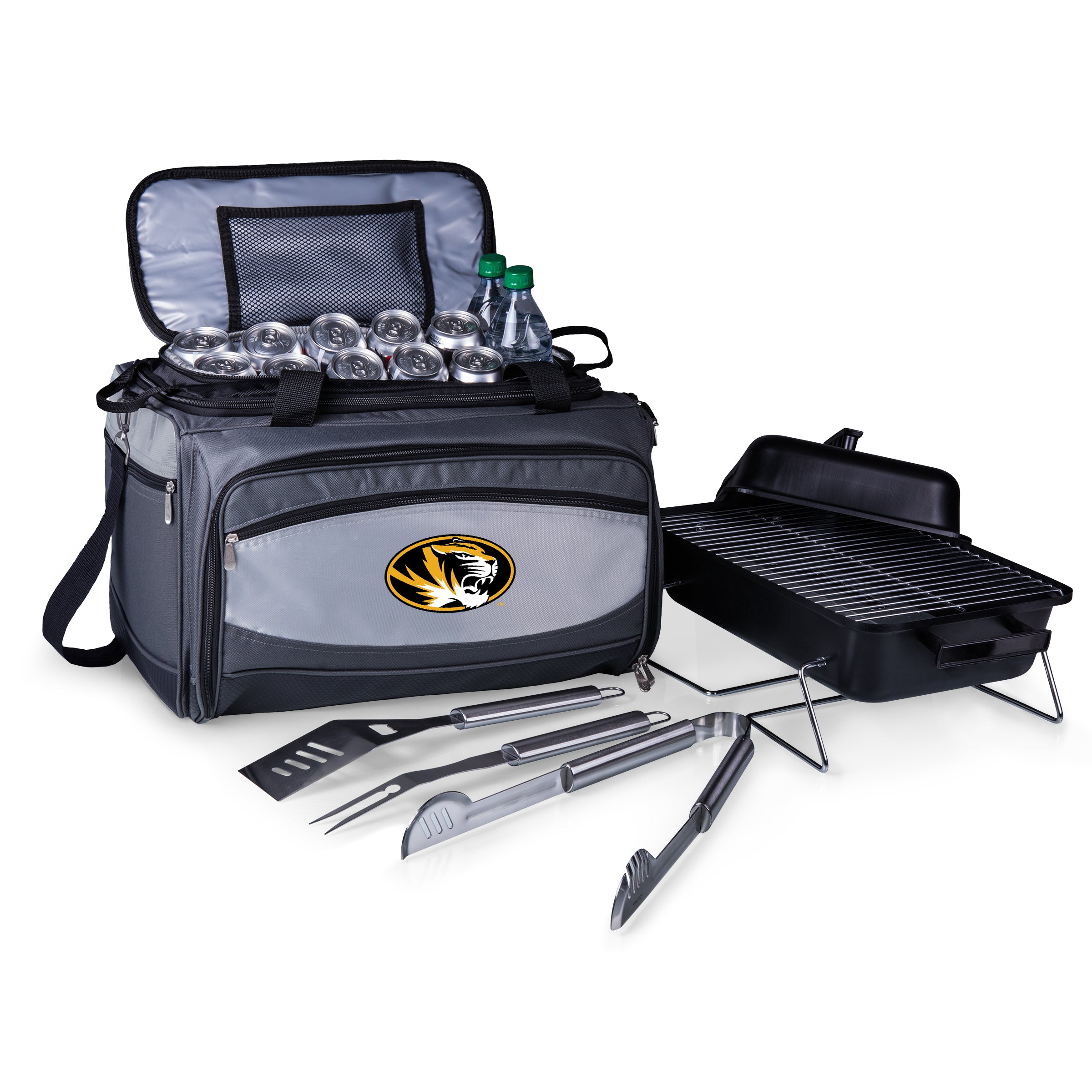 Mizzou Tigers - Buccaneer Portable Charcoal Grill & Cooler Tote